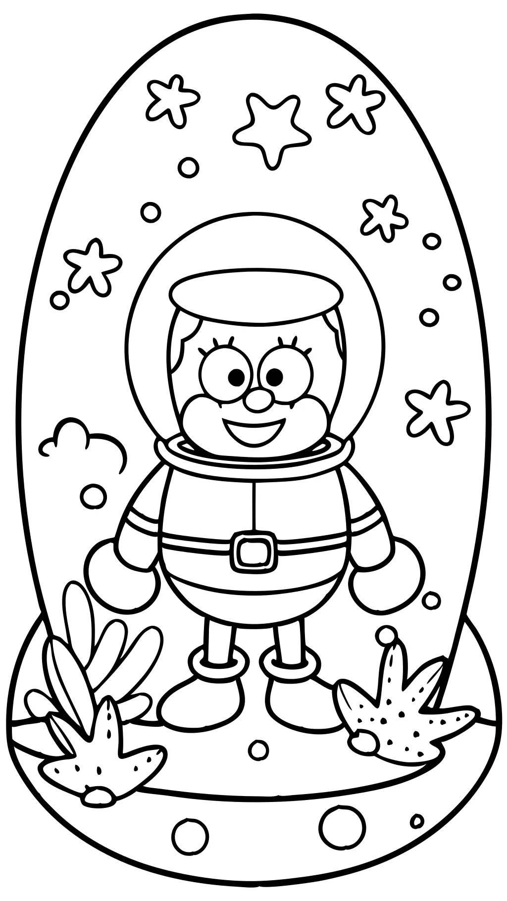 sandy spongebob coloring pages